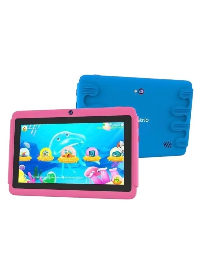 BESTRIO S1 Kids Tablet 7-Inch IPS Display, 4GB RAM, 128GB Storage, Android 13, WiFi, 3000mAh Battery, Blue & Pink, Durable Child-Friendly Learning Tablet with Parental Controls - Image 1